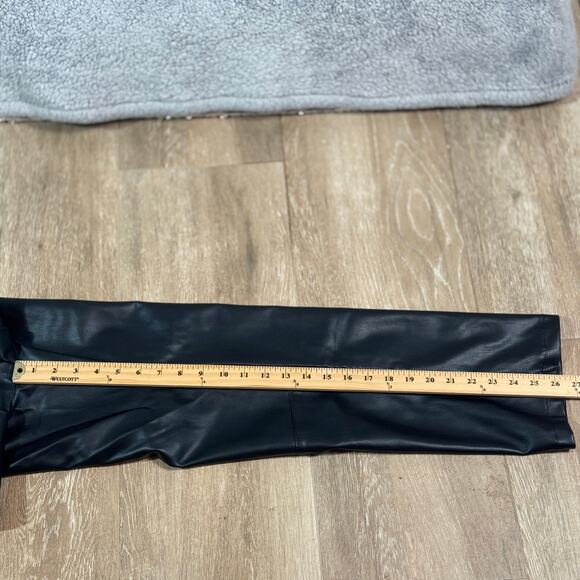 Revolve NWT LBLC THE LABEL Black Vegan Jen Faux Leather Trousers Pants Large - Picture 15 of 15